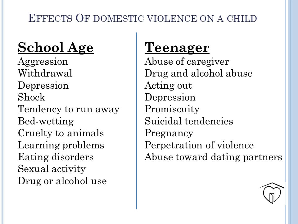Effects Of domestic violence on a child